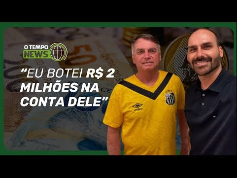 Jair Bolsonaro itiu, em coletiva após o depoimento, a ajuda ao filho Eduardo