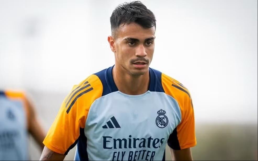 Reinier, revelado pelo Flamengo, em treino pelo Real Madrid (Foto: Divulgação/Real Madrid)