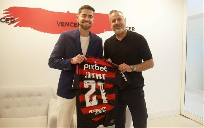 Jorginho é o novo reforço do Flamengo para o Mundial de Clubes (foto: Divulgação Flamengo)