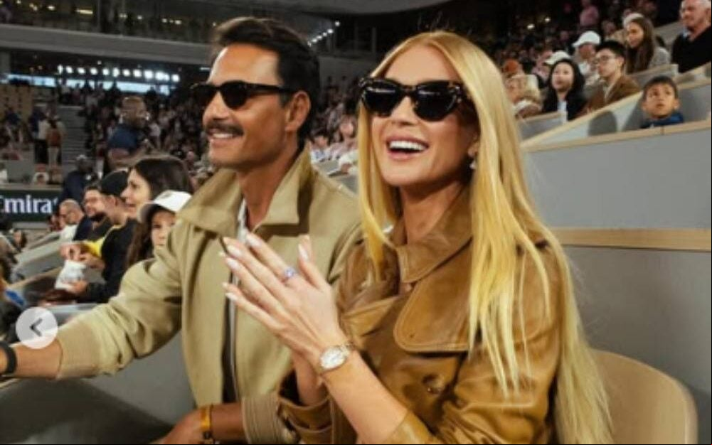 Rodrigo Santoro e Marina Ruy Barbosa em Roland Garros (foto: instagram de Marina Ruy Barbosa)