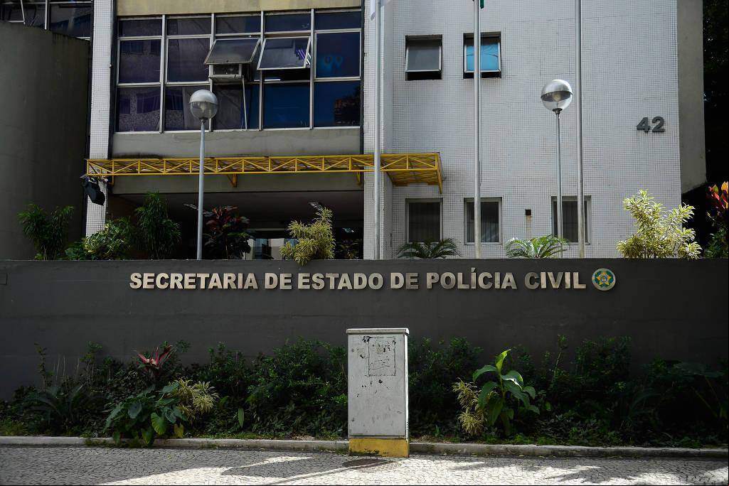 Fachada da Secretaria da Polícia Civil do Rio de Janeiro