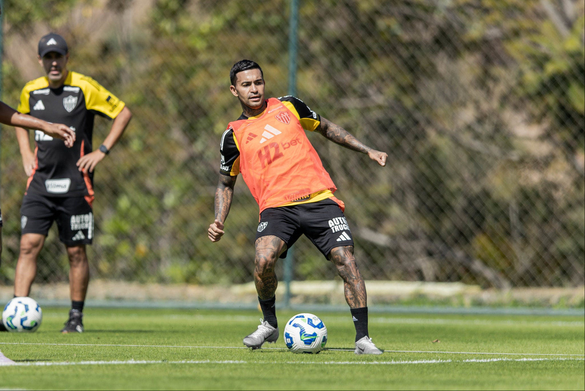 Dudu em treinamento na Cidade do Galo